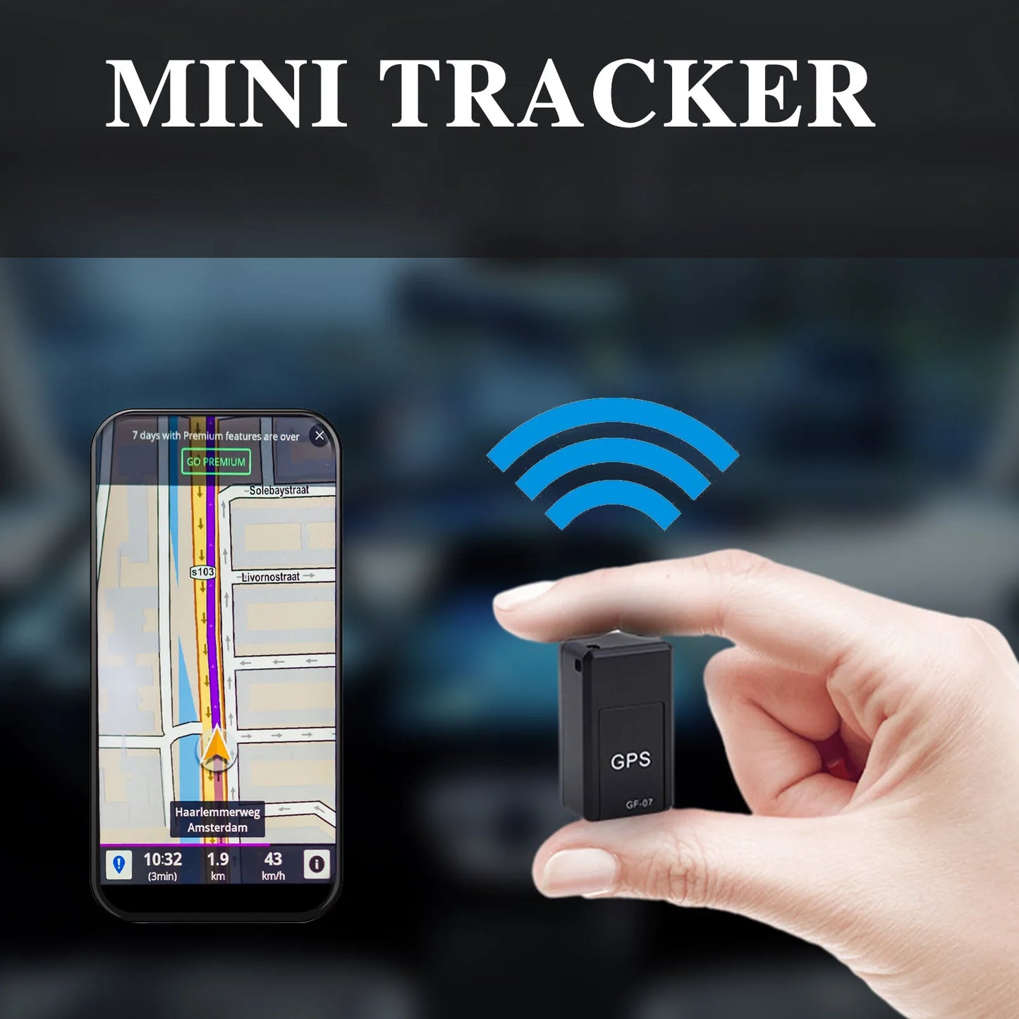 GF-07 Magnetic Mini GPS Tracker – Real-Time Tracking aur Voice Listening
